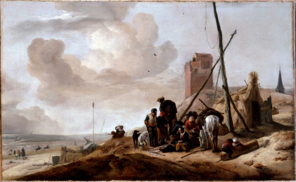 A Coastal Scene by Philips Wouwermans